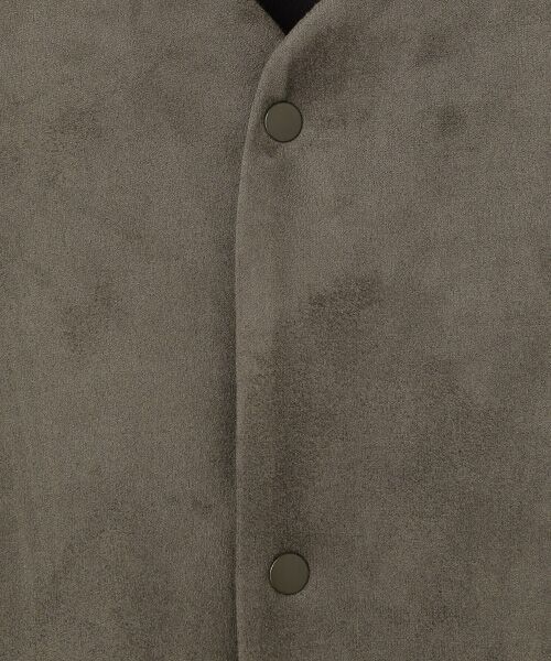 maison de F / メゾンドエフ カーディガン・ボレロ | KNIT SUEDE SNAP BUTTON　CARDIE | 詳細6