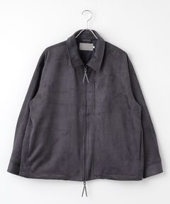 maison de F / メゾンドエフ ブルゾン | KNIT SUEDE ZIPーUP　BLOUSON