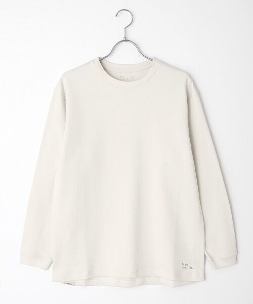 maison de F / メゾンドエフ スウェット | ハトムギ練り込みエイトロックスムース プルオーバー（LG(ライトグレー)）