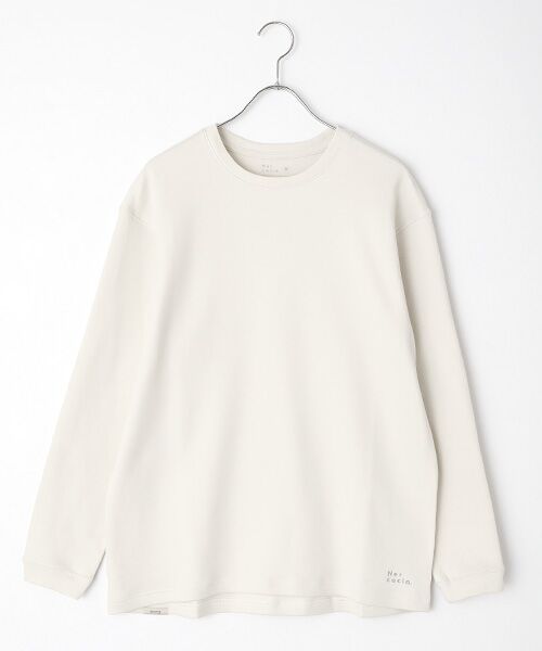 maison de F / メゾンドエフ スウェット | ハトムギ練り込みエイトロックスムース プルオーバー（LG(ライトグレー)）