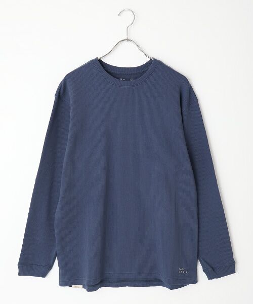 maison de F / メゾンドエフ スウェット | ハトムギ練り込みエイトロックスムース プルオーバー（N(ネイビー)）