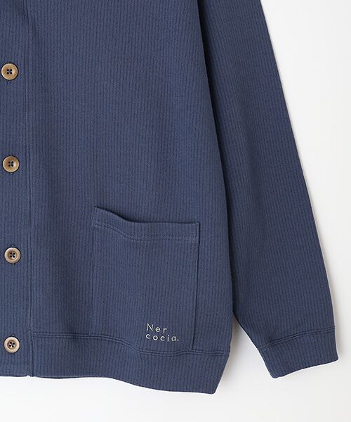 maison de F / メゾンドエフ カーディガン・ボレロ | 【ユニセックス】ハトムギ練り込みエイトロックスムース カーディガン | 詳細5