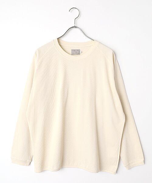 maison de F / メゾンドエフ カットソー | COMPACT HONEY-COMB PULL-OVER（ivory）