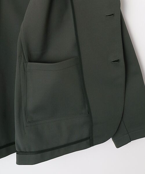 maison de F / メゾンドエフ テーラードジャケット | SOLID DOUBLE-KNIT RAGLAN SLEEVE JACKET | 詳細4