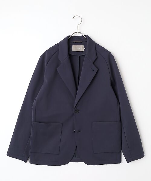 maison de F / メゾンドエフ テーラードジャケット | SOLID DOUBLE-KNIT RAGLAN SLEEVE JACKET（navy）