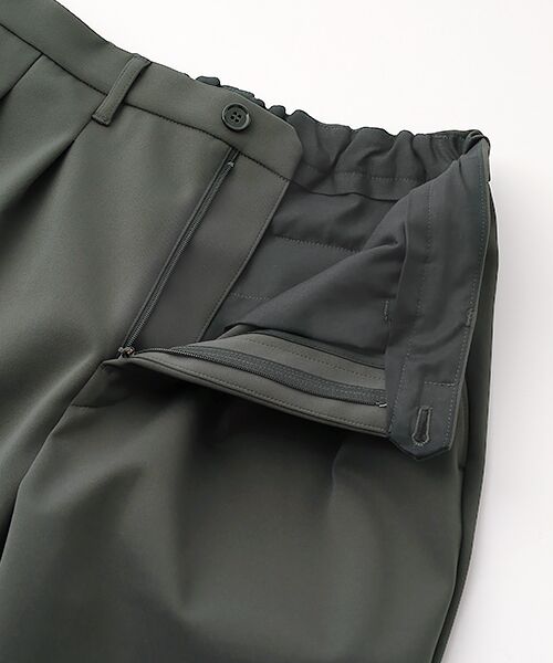 maison de F / メゾンドエフ スラックス・ドレスパンツ | SOLID DOUBLE-KNIT TAPERED PANTS | 詳細5