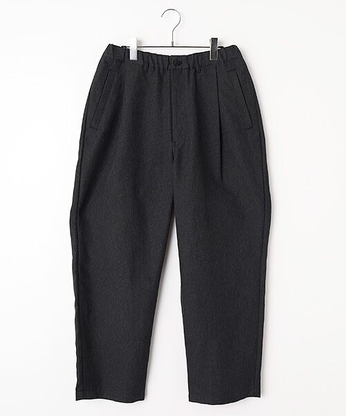 maison de F / メゾンドエフ その他パンツ | Mixed colour 1 pleat pants（PT06261）（Ink black）