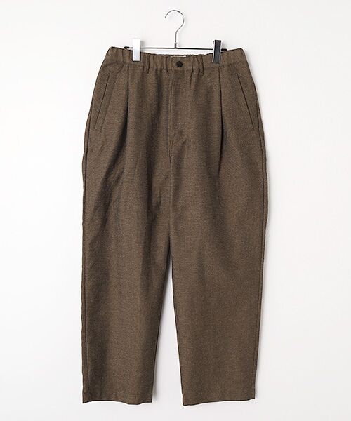 maison de F / メゾンドエフ その他パンツ | Mixed colour 1 pleat pants（PT06261）（brown）