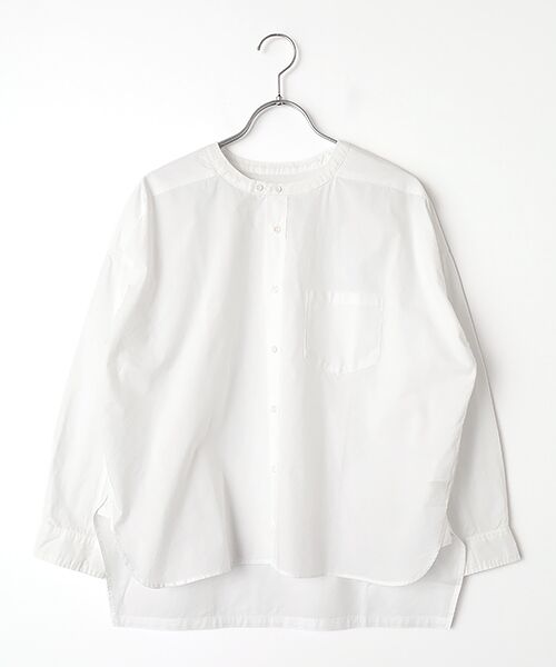 maison de F / メゾンドエフ シャツ・ブラウス | タイプライター/ストライプ　バーバーワーキングシャツ（オフ）