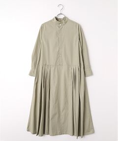 maison de F / メゾンドエフ ロング・マキシ丈ワンピース | ブロード/ソフトデニム/ストライプ　ホスピタルワンピース