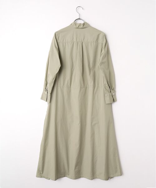 maison de F / メゾンドエフ ロング・マキシ丈ワンピース | ブロード/ソフトデニム/ストライプ　ホスピタルワンピース | 詳細1