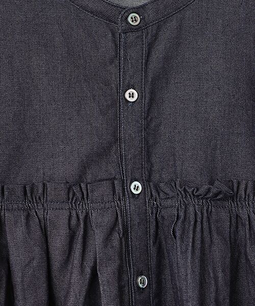 maison de F / メゾンドエフ シャツ・ブラウス | 5.4ozデニム バンドカラーブラウス | 詳細4