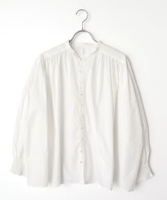 maison de F / メゾンドエフ シャツ・ブラウス | ナチュラルタイプライター　シャーリングブラウス