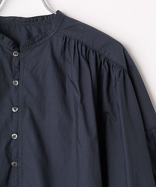 maison de F / メゾンドエフ シャツ・ブラウス | ナチュラルタイプライター　シャーリングブラウス | 詳細3