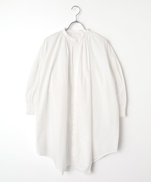 maison de F / メゾンドエフ シャツ・ブラウス | ナチュラルタイプライター　トリプルシャーリングブラウス（シロ）