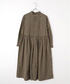 maison de F / メゾンドエフ ロング・マキシ丈ワンピース | トリプルワッシャーLC　タックシャツワンピース