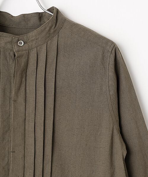 maison de F / メゾンドエフ ロング・マキシ丈ワンピース | トリプルワッシャーLC　タックシャツワンピース | 詳細3