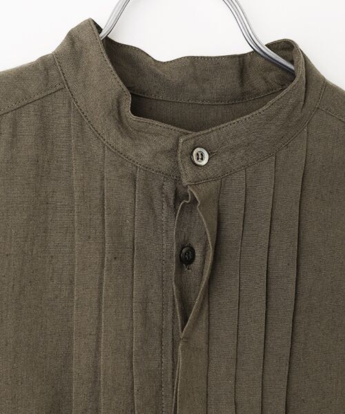 maison de F / メゾンドエフ ロング・マキシ丈ワンピース | トリプルワッシャーLC　タックシャツワンピース | 詳細6