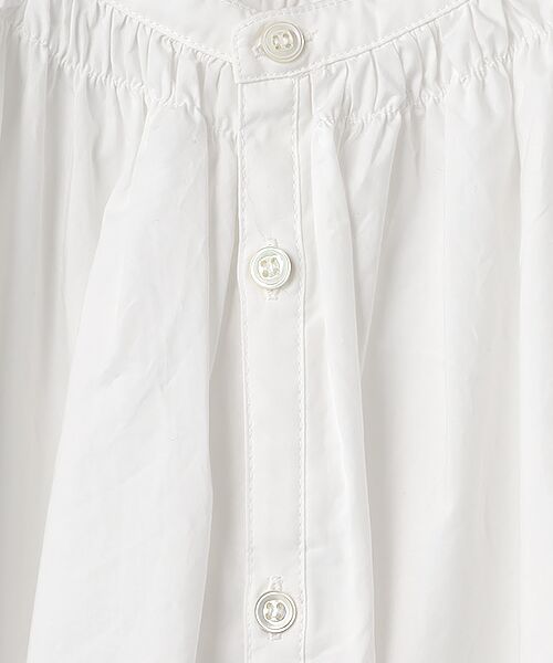 maison de F / メゾンドエフ シャツ・ブラウス | ナチュラルタイプライターフレアスリーブシャーリングブラウス | 詳細1