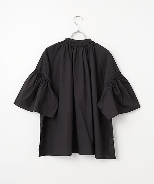 maison de F / メゾンドエフ シャツ・ブラウス | ナチュラルタイプライターフレアスリーブシャーリングブラウス | 詳細2