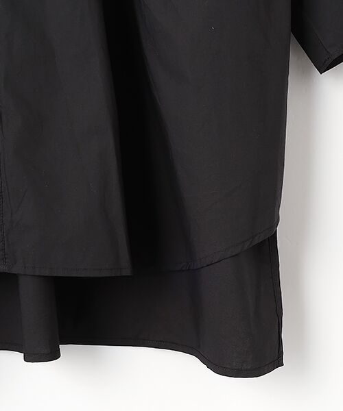 maison de F / メゾンドエフ シャツ・ブラウス | ナチュラルタイプライターフレアスリーブシャーリングブラウス | 詳細4