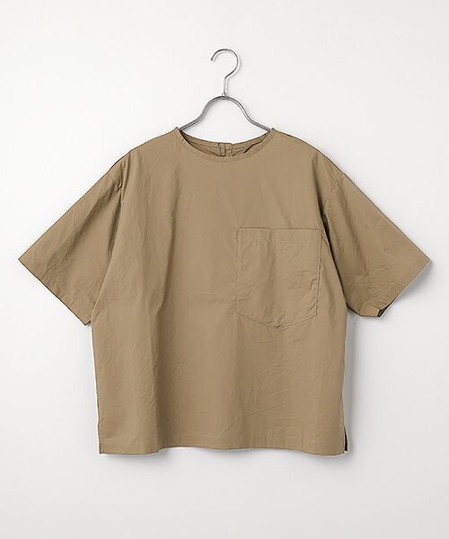 maison de F / メゾンドエフ その他トップス | ナチュラルタイプライター　BIGポケットプルオーバー（021モカ）