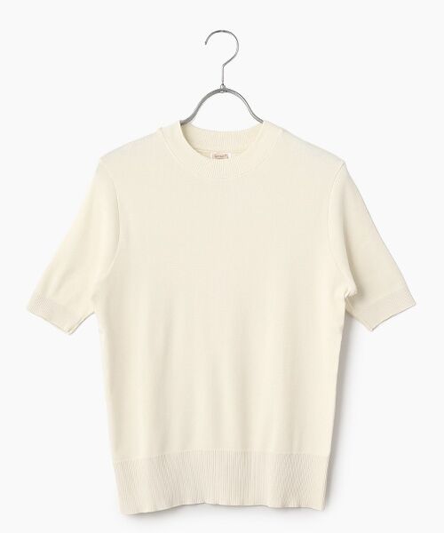 maison de F / メゾンドエフ ニット・セーター | ARGENTO　5分袖ニットソー（panna）