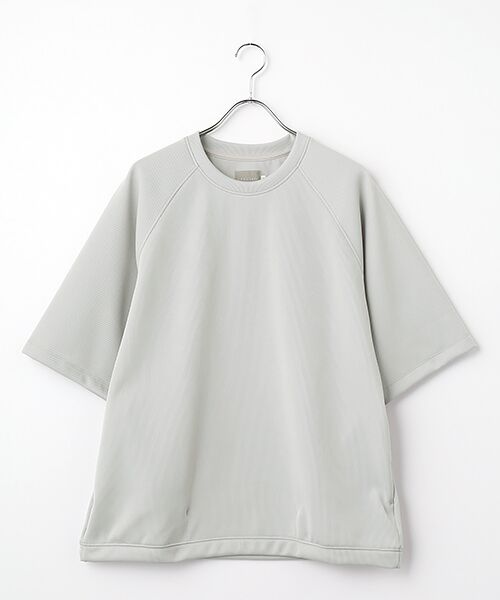 maison de F / メゾンドエフ Tシャツ | HIGH GAUGE KNIT TEE（l.Gray）