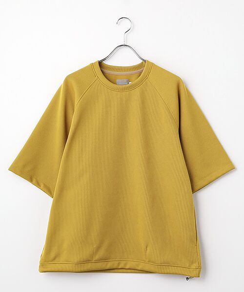 maison de F / メゾンドエフ Tシャツ | HIGH GAUGE KNIT TEE（mustard）