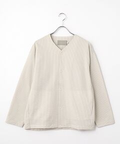 maison de F / メゾンドエフ カーディガン・ボレロ | SEERSUCKER SNAP BUTTON CARDIGAN
