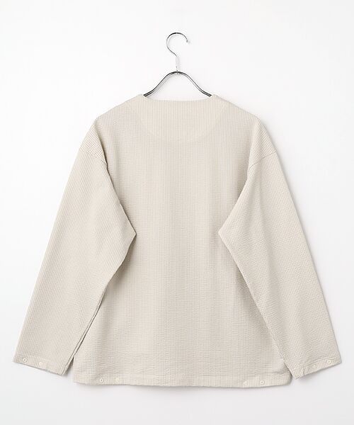 maison de F / メゾンドエフ カーディガン・ボレロ | SEERSUCKER SNAP BUTTON CARDIGAN | 詳細2