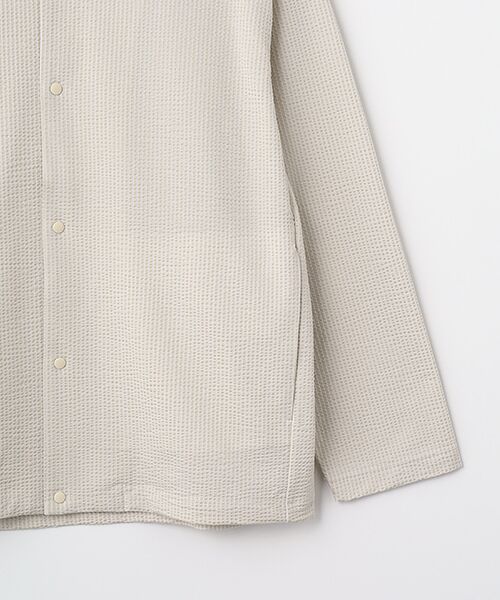 maison de F / メゾンドエフ カーディガン・ボレロ | SEERSUCKER SNAP BUTTON CARDIGAN | 詳細4