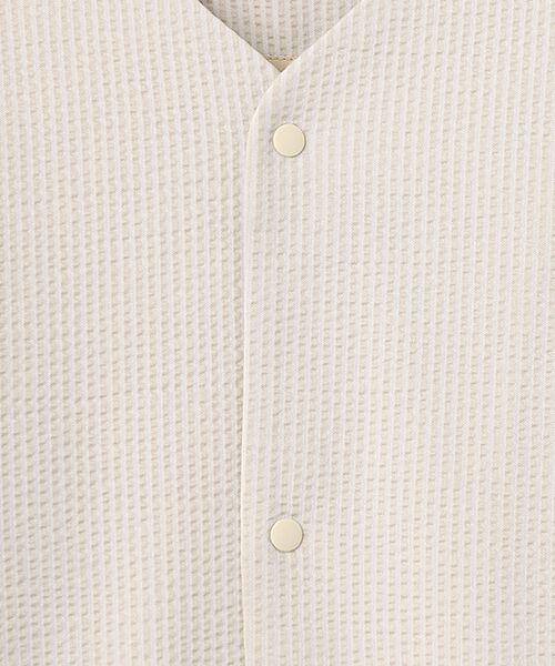 maison de F / メゾンドエフ カーディガン・ボレロ | SEERSUCKER SNAP BUTTON CARDIGAN | 詳細5