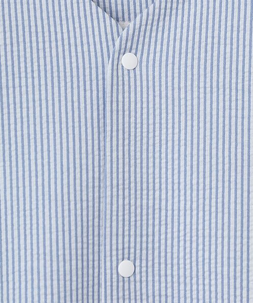 maison de F / メゾンドエフ カーディガン・ボレロ | SEERSUCKER SNAP BUTTON CARDIGAN | 詳細6