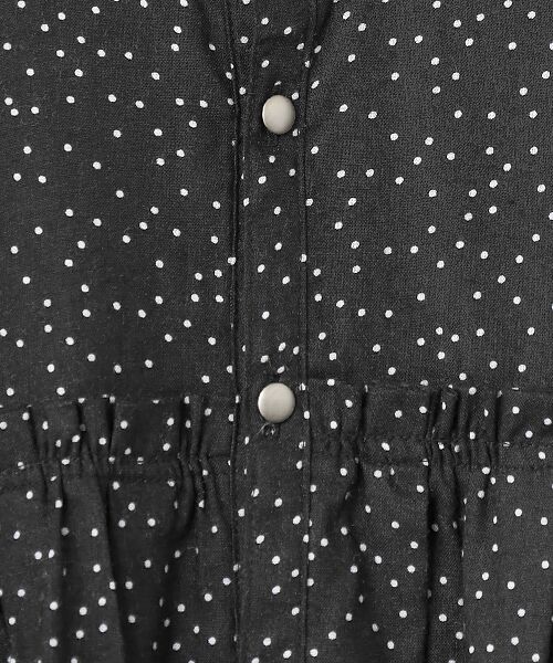 maison de F / メゾンドエフ シャツ・ブラウス | ドットプリント　バンドカラーギャザーブラウス | 詳細5