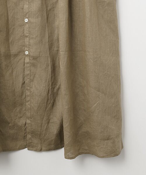 maison de F / メゾンドエフ ロング・マキシ丈ワンピース | フレンチリネン　バンドカラーワンピース | 詳細5