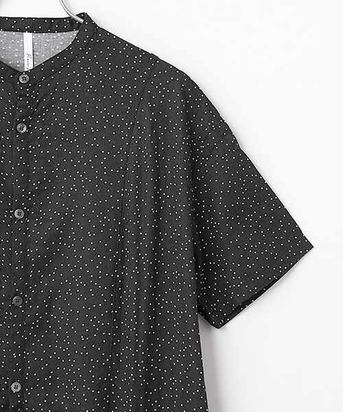 maison de F / メゾンドエフ ロング・マキシ丈ワンピース | ドットプリント　バンドカラーワンピース | 詳細2