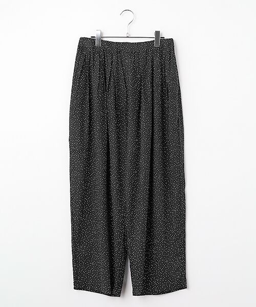 maison de F / メゾンドエフ その他パンツ | ドットプリント　コクーンイージーパンツ（313クロドット）