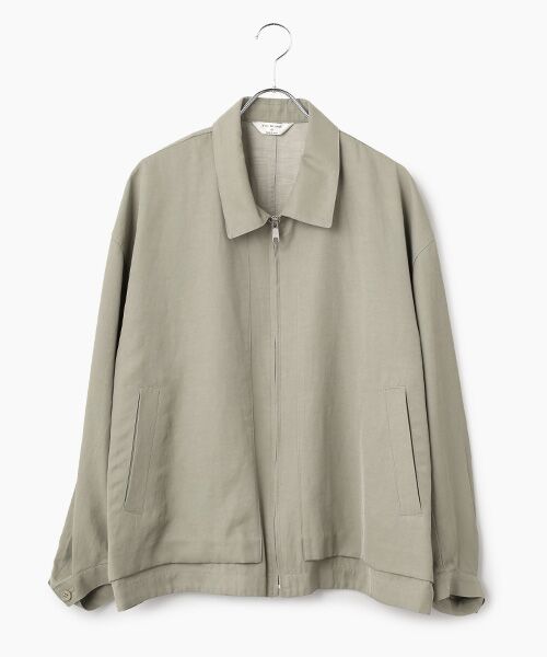 maison de F / メゾンドエフ ブルゾン | Pigment print zip up blouson(BL05261)（sage）