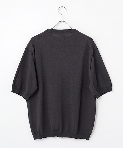 maison de F / メゾンドエフ ニット・セーター | Half sleeve knit t-shirt（KN02261） | 詳細1