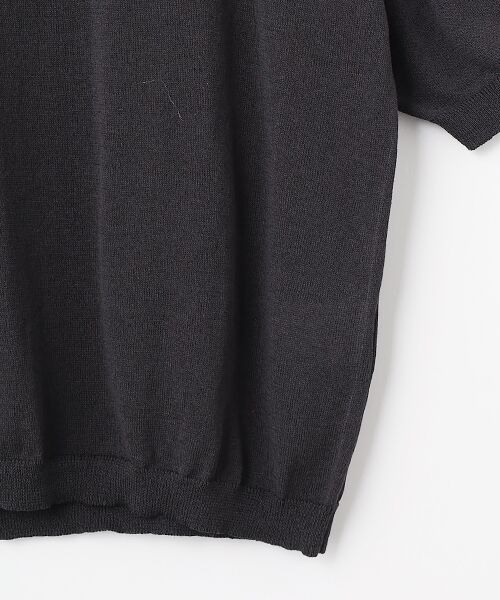 maison de F / メゾンドエフ ニット・セーター | Half sleeve knit t-shirt（KN02261） | 詳細3