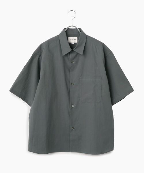 maison de F / メゾンドエフ シャツ・ブラウス | Half sleeve cotton shirt（SH08261）（grey）