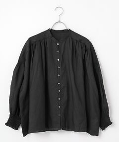 maison de F / メゾンドエフ シャツ・ブラウス | フレンチリネン　シャーリングブラウス