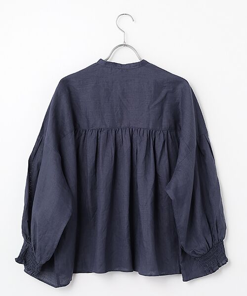 maison de F / メゾンドエフ シャツ・ブラウス | フレンチリネン　シャーリングブラウス | 詳細3