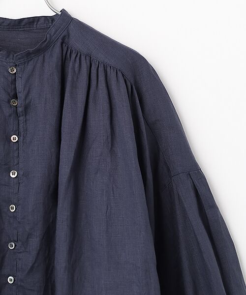 maison de F / メゾンドエフ シャツ・ブラウス | フレンチリネン　シャーリングブラウス | 詳細4