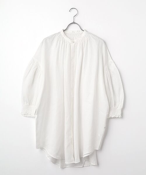 maison de F / メゾンドエフ シャツ・ブラウス | フレンチリネン　トリプルシャーリングブラウス（011オフ）