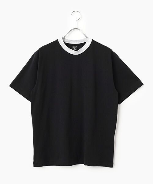 maison de F / メゾンドエフ ニット・セーター | CEFALO リンガーTシャツ（nero/piggerella）