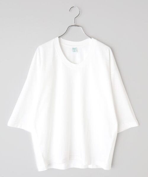 maison de F / メゾンドエフ ニット・セーター | ELIO　Uネック　リラックスフィット　カットソー（bianco）