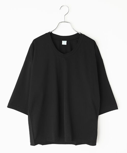 maison de F / メゾンドエフ ニット・セーター | ELIO　Uネック　リラックスフィット　カットソー（nero）