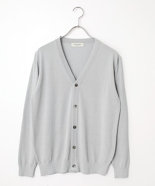 maison de F / メゾンドエフ カーディガン・ボレロ | ICE COTTON CARDIGAN（グレー）
